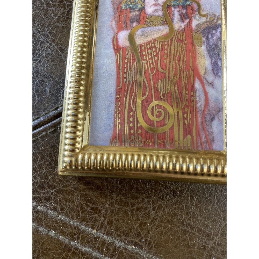 Goebel Artis Orbis Miniature Porcelain Pictures Set of 3 Renoir & Klimt Vintage - Picture 15 of 16